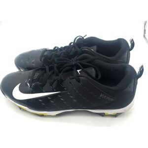 Size 14 Nike Vapor Black White Swoosh Football Cleats Mens Fastflex